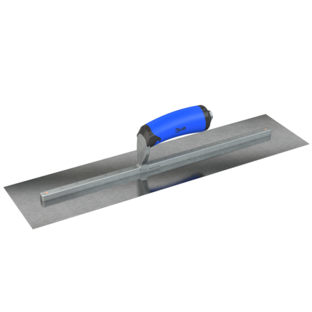 STEEL CITY TROWELS BY BON Finish Trowel, Square, Carbon Steel, 20 X 5, Comfort Grip 67-244